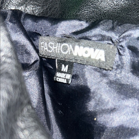 Black Leather Women's Jacket - Picture 2 of 8